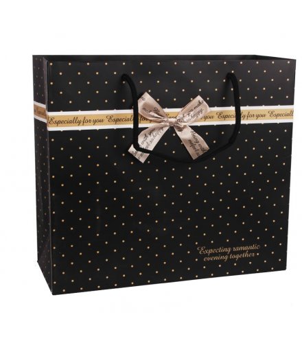 PKG004 - Black spots holiday gift bag
